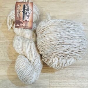 Cascade yarns eco duo merino wool undyed baby alpaca knitting yarn color vanilla